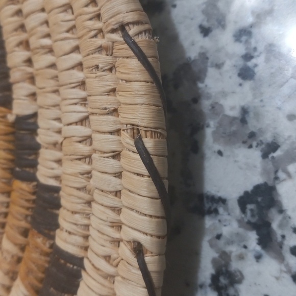 Vintage Native American Tohono O Odham Basket Star Oval Design - Picture 12 of 13